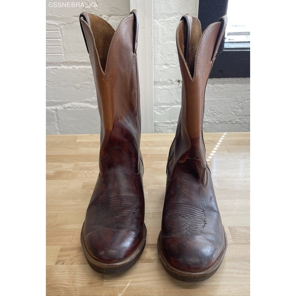 Durango Farm & Ranch Vintage Western Work Boots Brown Men's 11 D